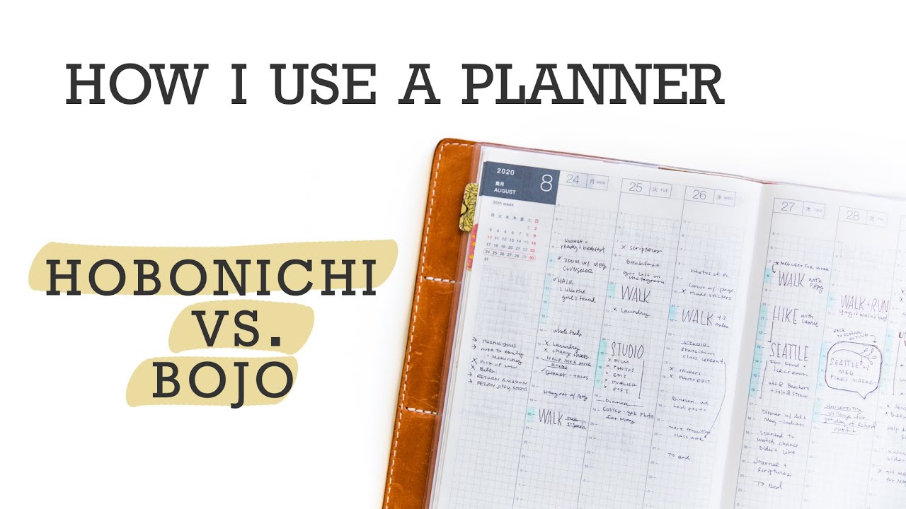 How I'm Planning | bullet journal vs. hobonichi
