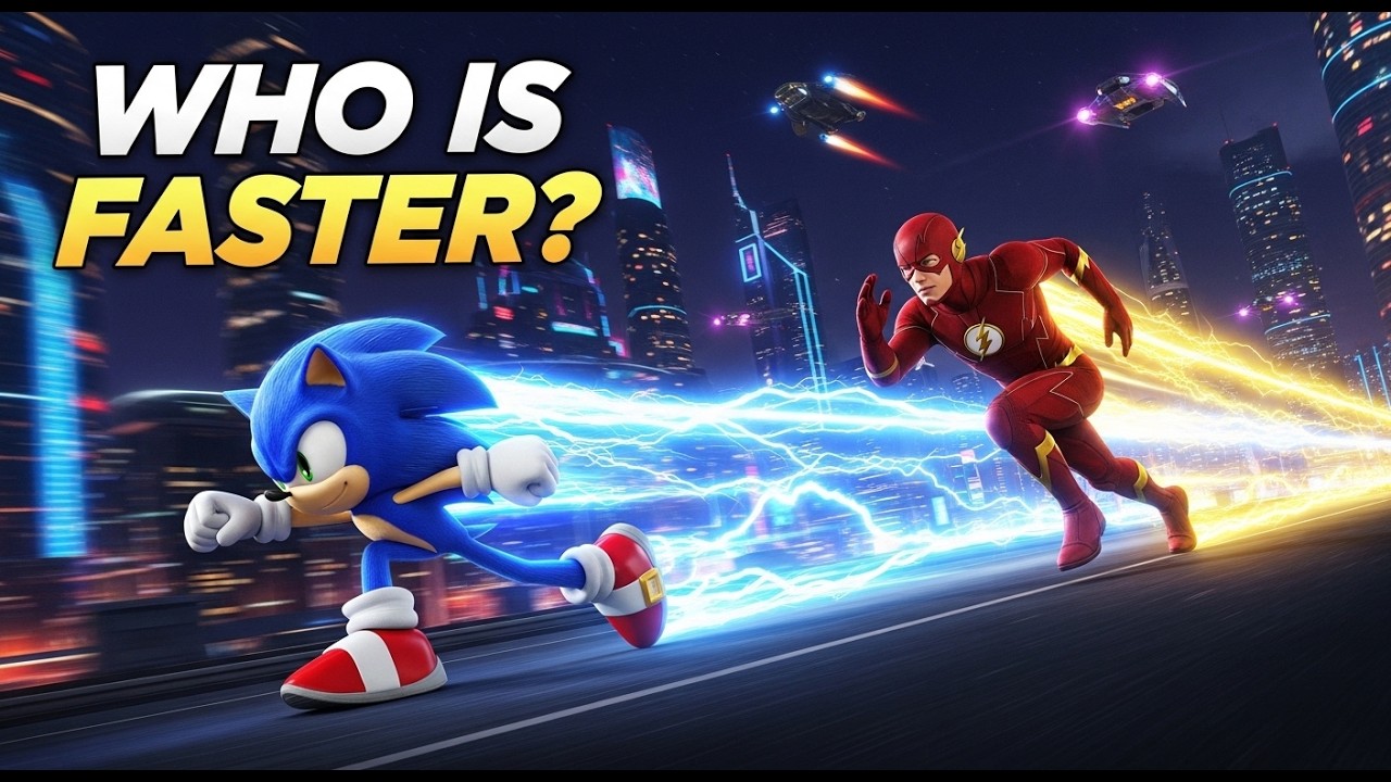 Sonic vs Flash ⚡ Ultimate Race Movie (Parts 7) | Who Is Faster?
