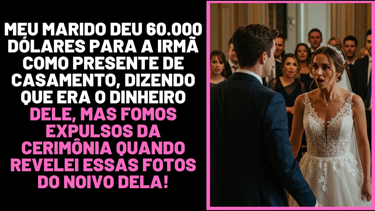 Marido deu 60.000 dólares para irmã como presente de casamento e fomos expulsos ao mostrar fotos...