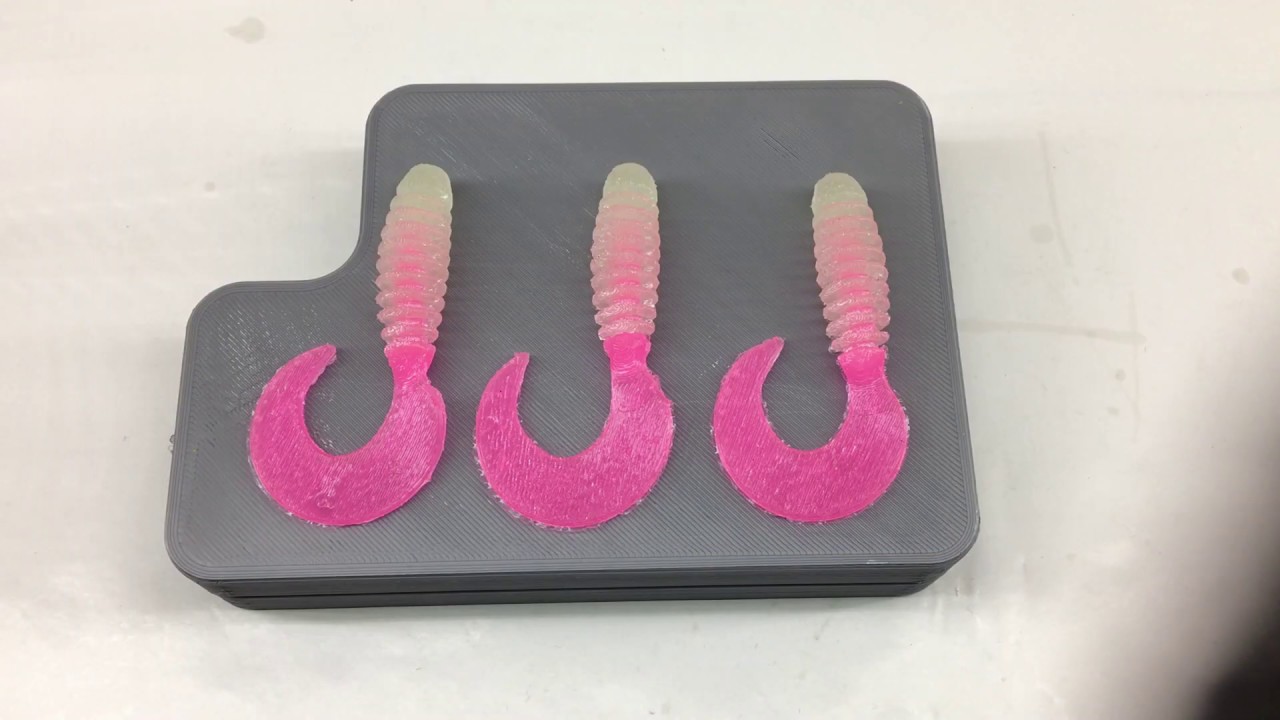 Injecting a 3D Printed Core Shot Mold (Ribbed Grubs)