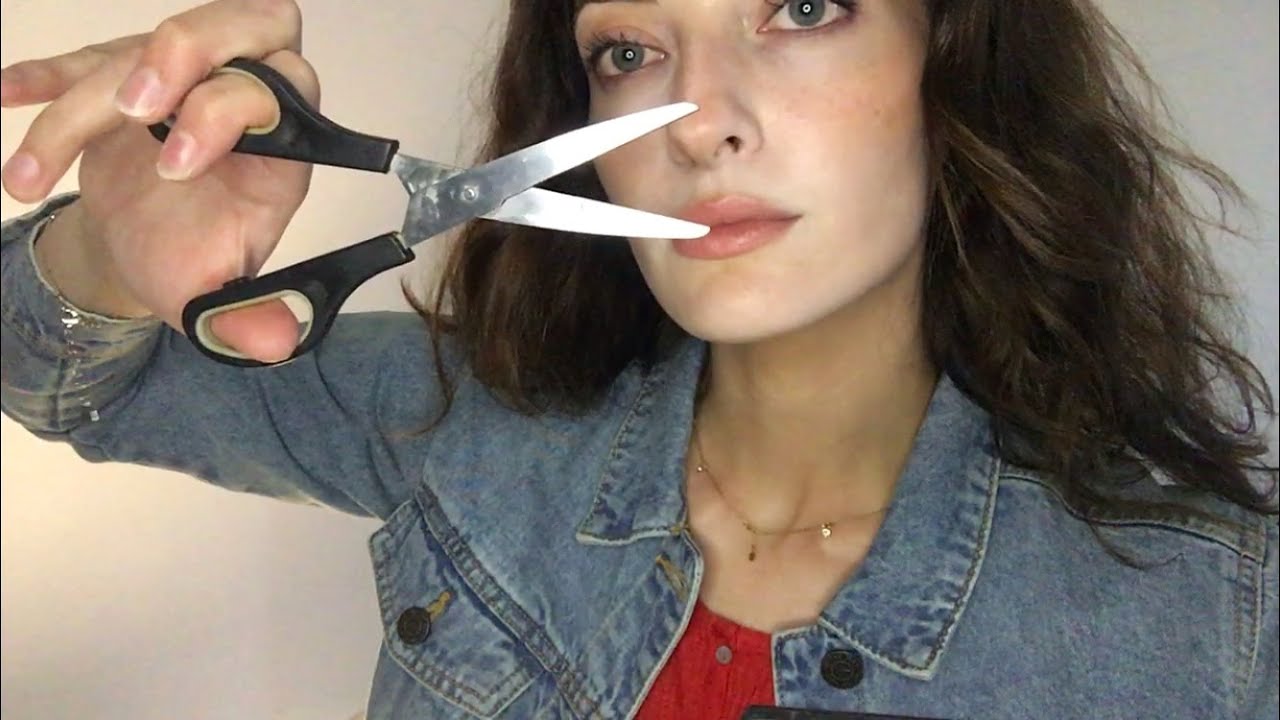 ASMR Haircut & Style | Personal attention, Scissors, Trimming, Spraying
