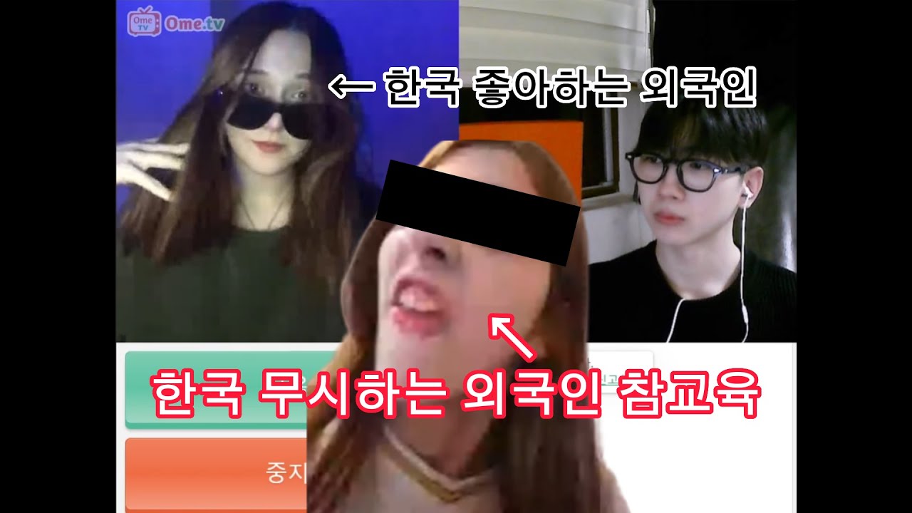 랜덤채팅 중에 한국 무시하는 외국인 참교육 [오메티비 해외 반응]