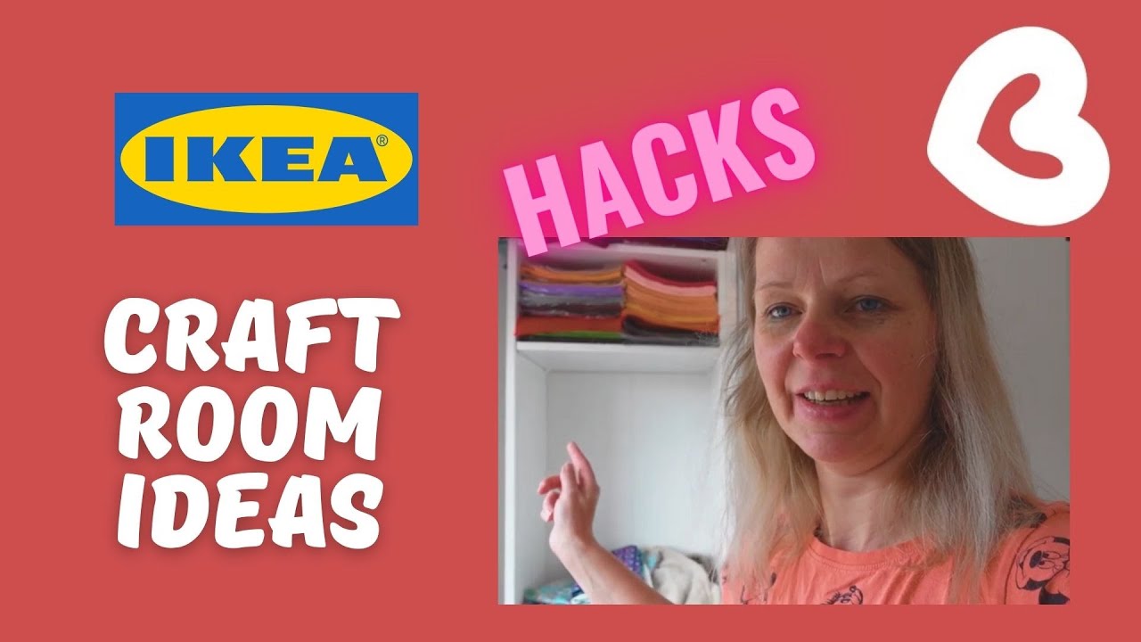 IKEA FURNITURE HACKS for CRAFT ROOM - How to install PAX wardrobe mesh drawer - Organisation ideas