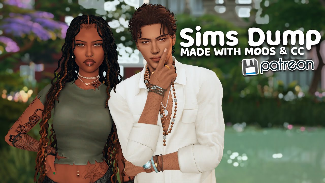 Making GORGEOUS sims w/CC & mods for a SIMS DUMP!✨