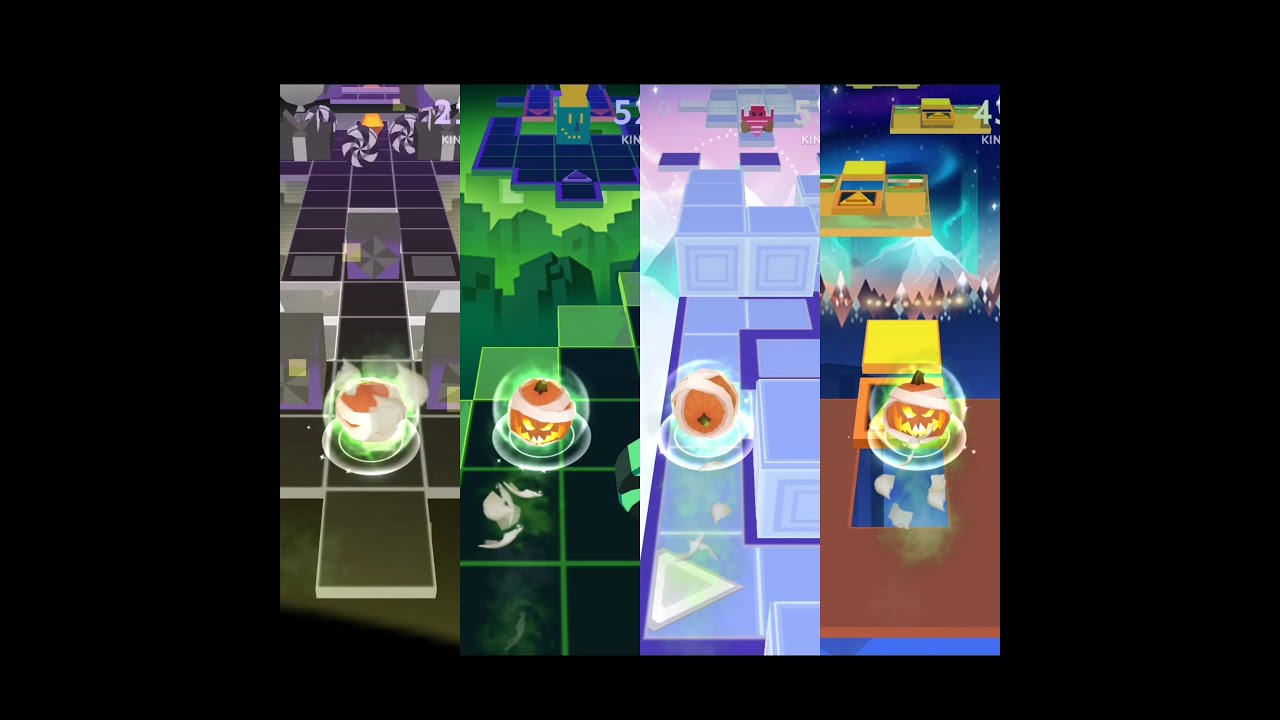 Rolling Sky - 1UP Gift and 8bits Tour, Reindeer's 1UP and Aurora 8bits