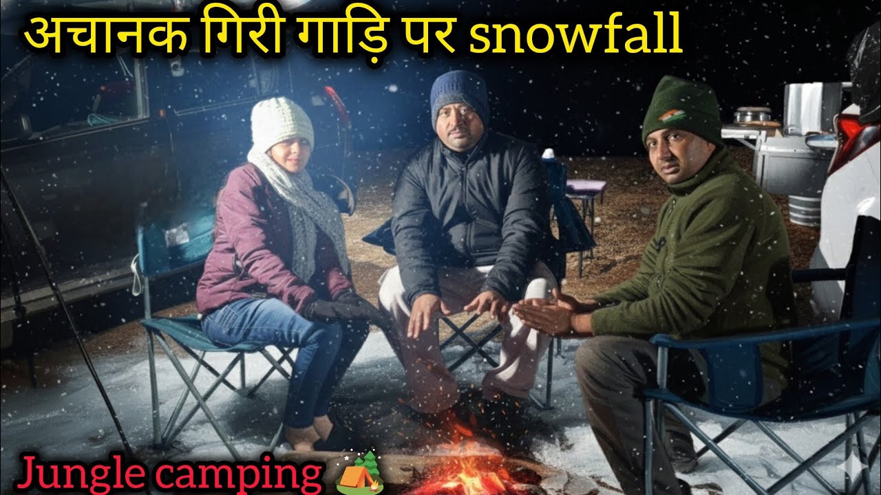 Snow camping in Uttarakhand ! winter camping ! survival camping ! Car camping with @campingwitharyan