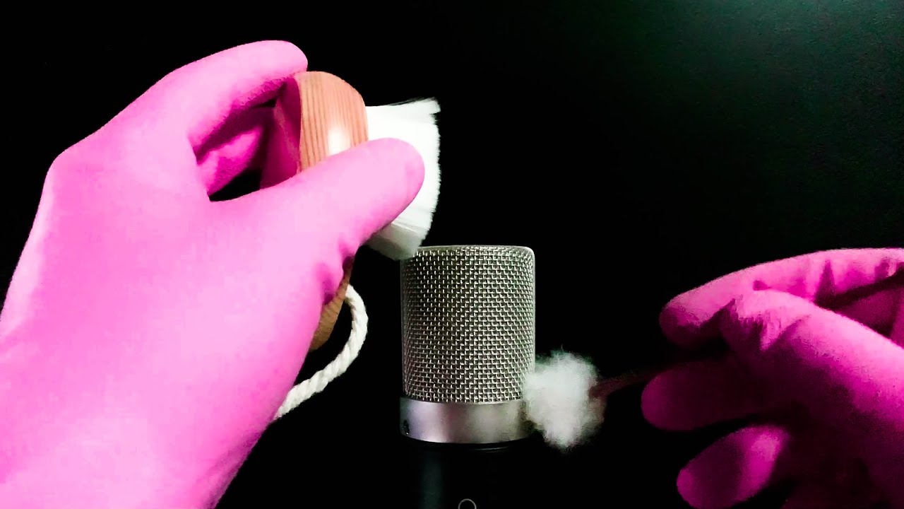 【ASMR】 Ear Cleaning👂 Mic Brushing , Cotton swab （No talking）