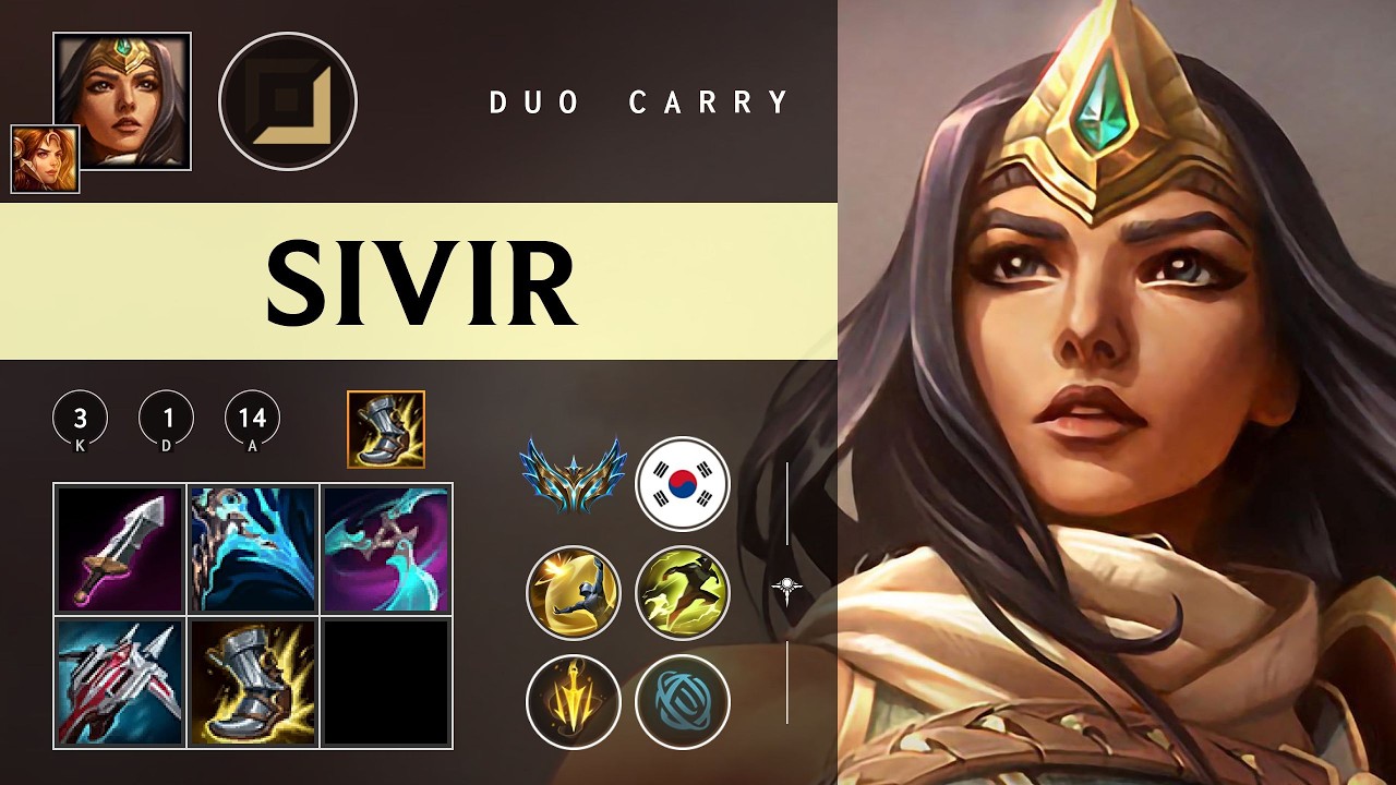 Sivir ADC vs Ezreal - KR Challenger Patch 26.05