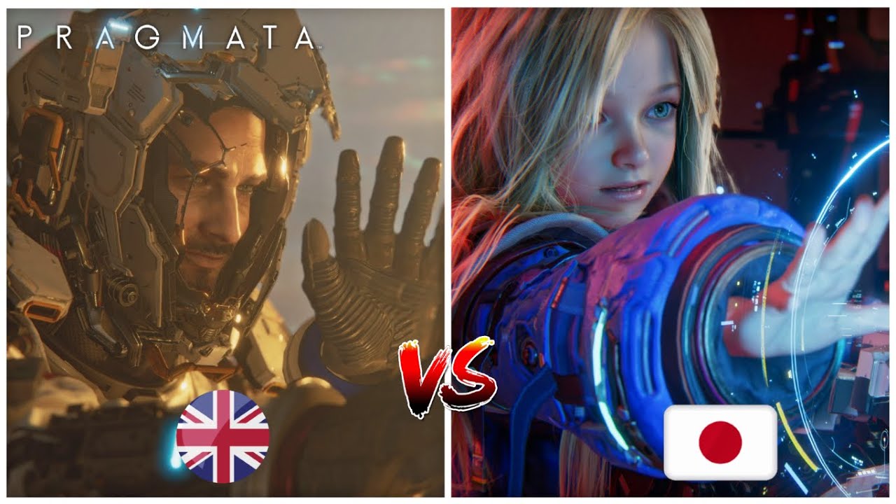 ENGLISH vs JAPANESE Voice Comparison -  PRAGMATA Gameplay