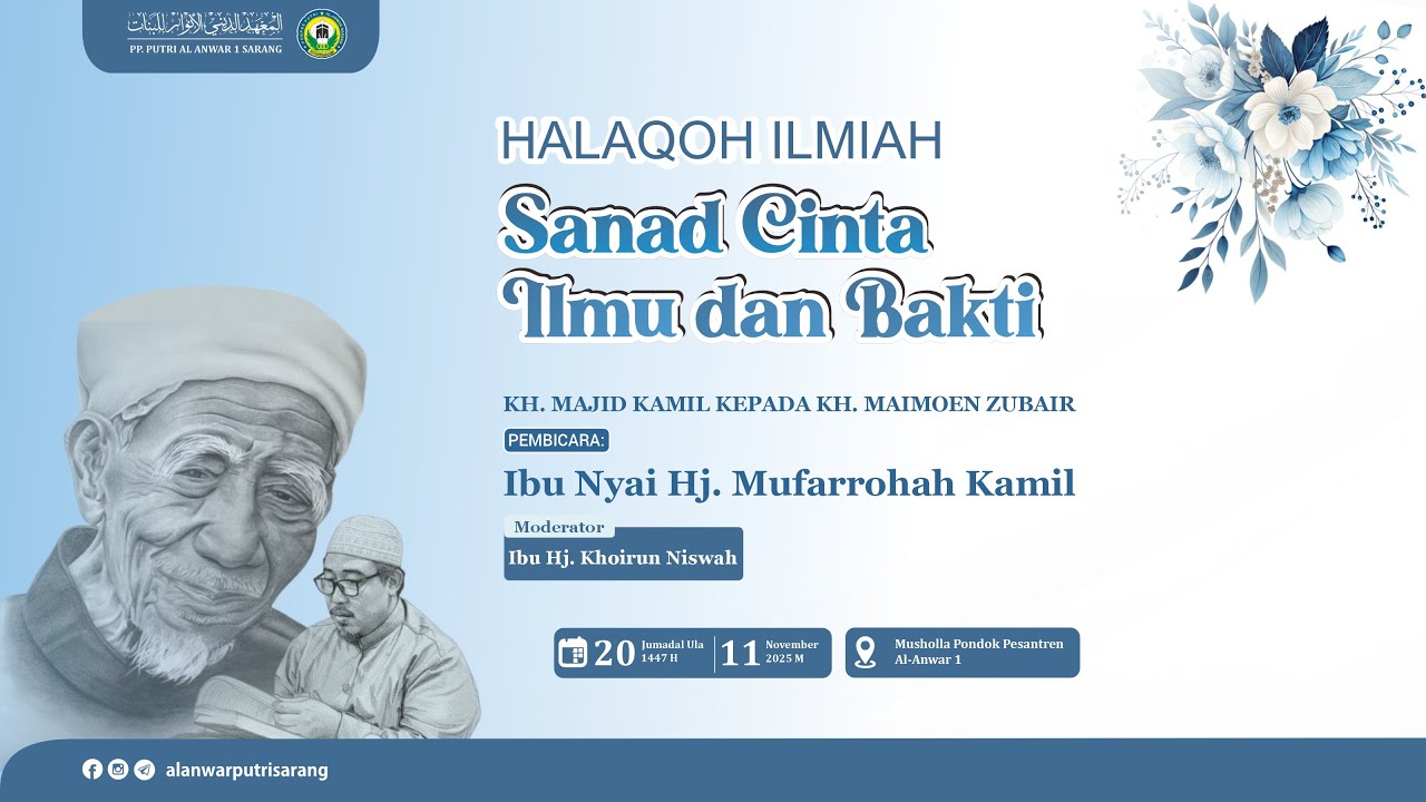🔴[LIVE] SEMINAR BERSAMA IBU NYAI HJ. MUFARROHAH KAMIL | PONDOK PESANTREN PUTRI AL-ANWAR SARANG
