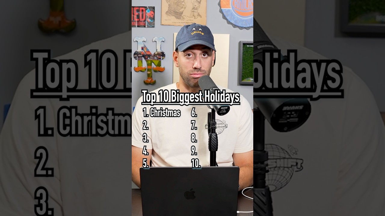 Top 10 BIGGEST HOLIDAYS Around The WORLD! #shorts #holidays #christmas #india #top10