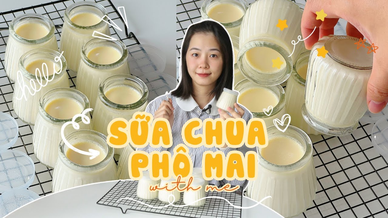 Cách Làm Sữa Chua Phô Mai, Vàng Thơm Béo Mịn, Úp Ngược | ThaTha
