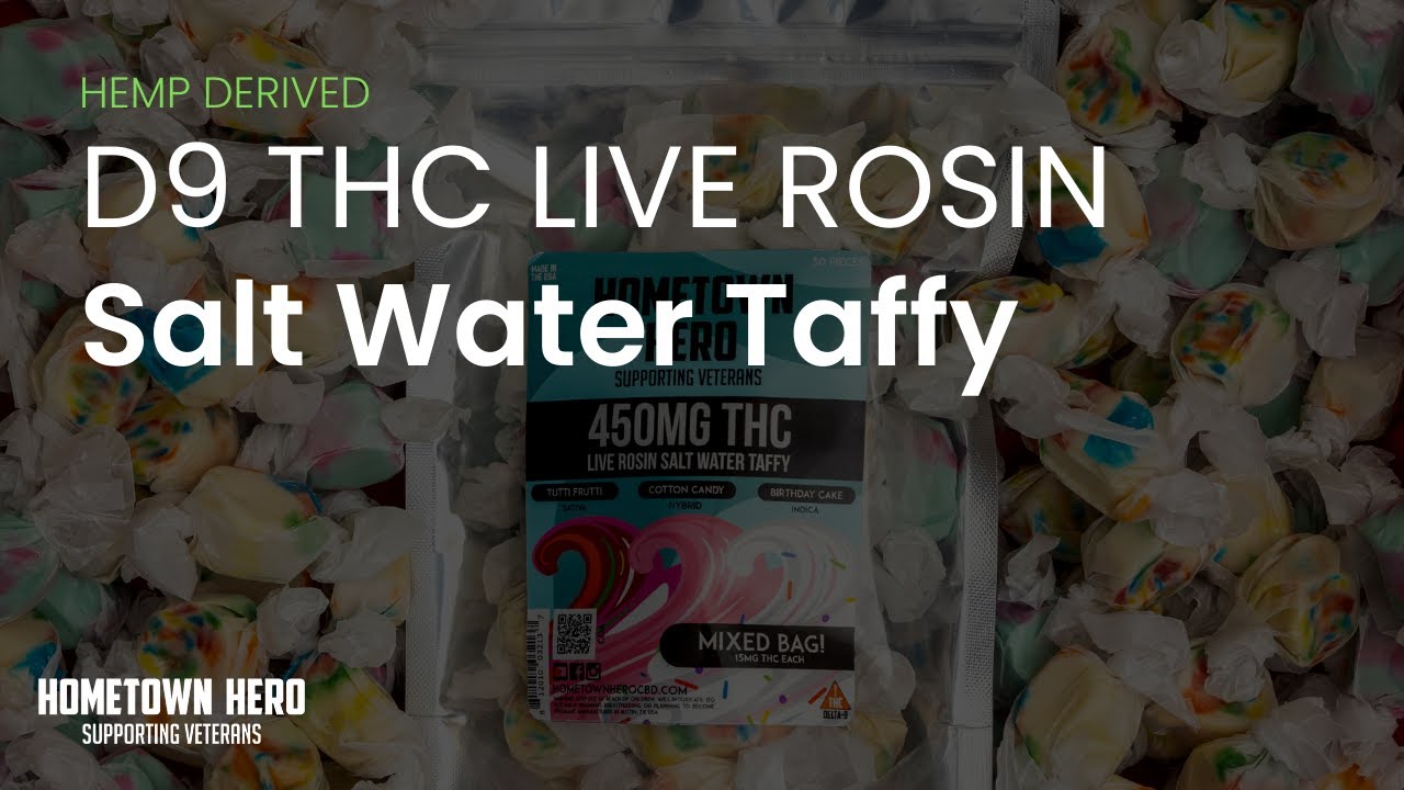 Hemp Derived Salt Water Taffy | Hometown Hero CBD