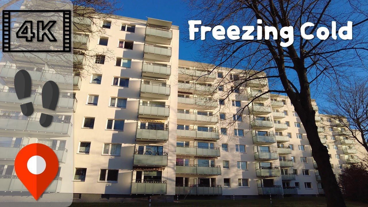 【4K60】Freezing Winter Walk in Hamburg Suburbs after Christmas is over | Halstenbek 🇩🇪