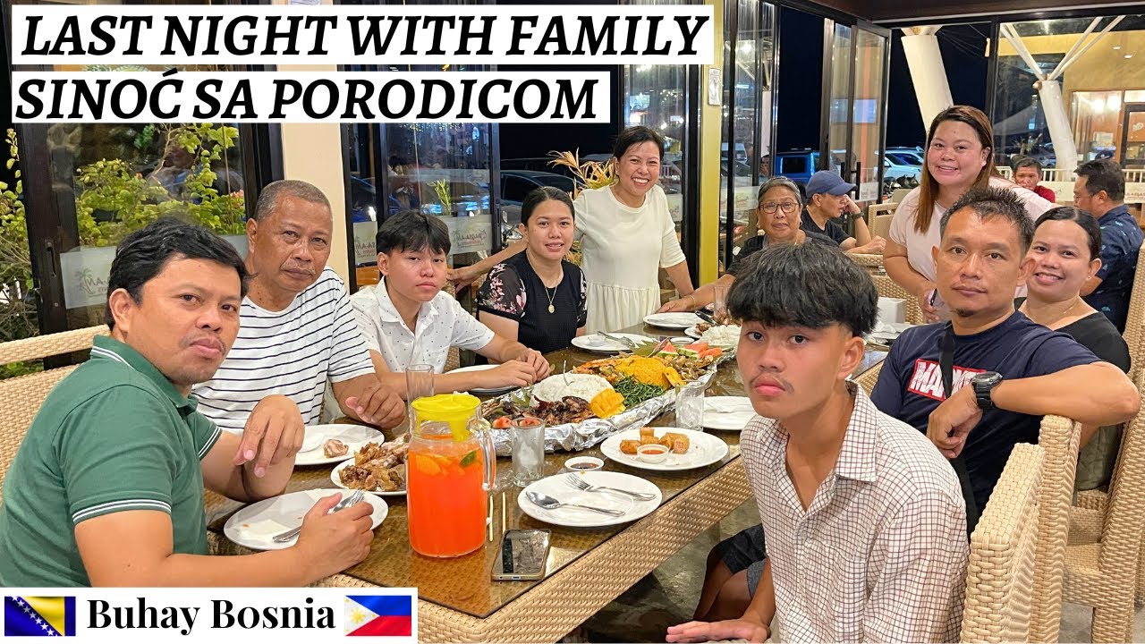 Porodična večera prije povratka u Bosnu | Family dinner before I go back to Bosnia