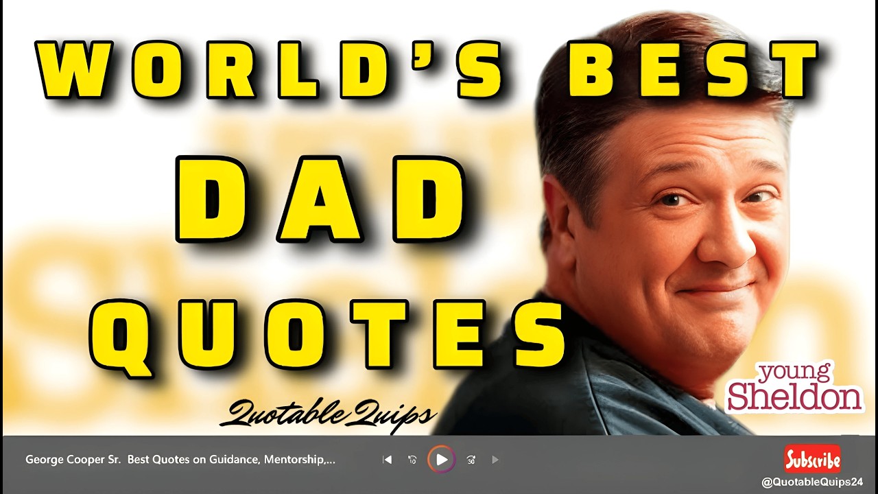 George Cooper Sr. | Best Quotes (Compilation) | Young Sheldon