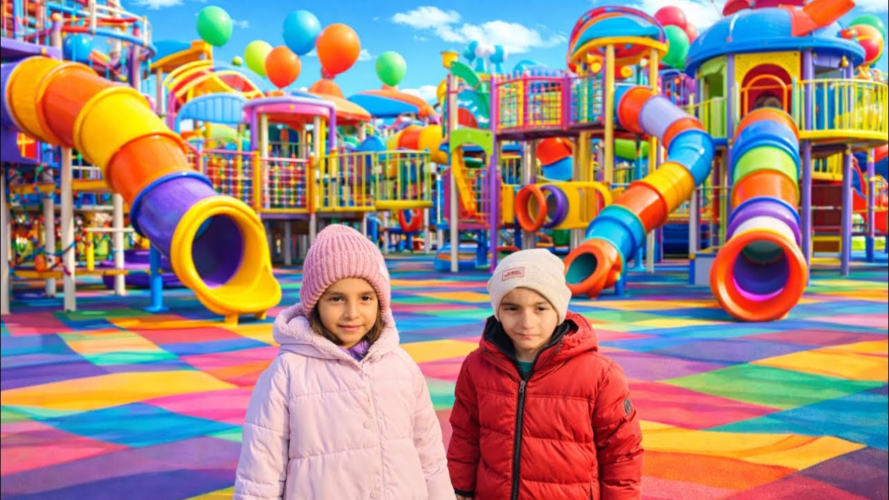 🌳Helbest ve Civan Parkta! 🎡Oyun, Kahkaha ve Çok Eğlence 😍VLOG