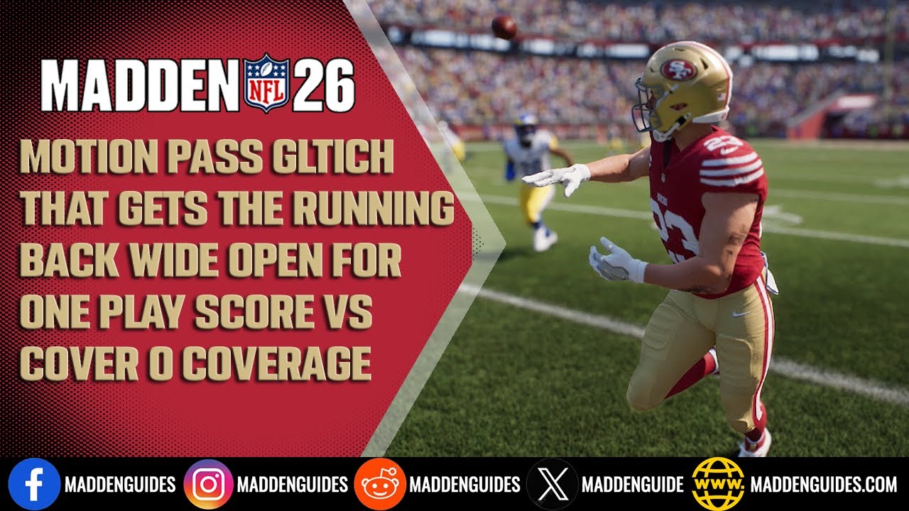 Ошибка Motion Pass: быстрый тачдаун-хак на Gun Empty Base Flex Madden 26