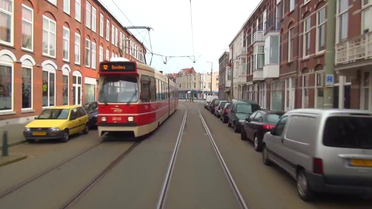 HTM tramlijn 12 Duindorp - Station Hollands Spoor - Duindorp | GTL8 3025 | 6x versneld