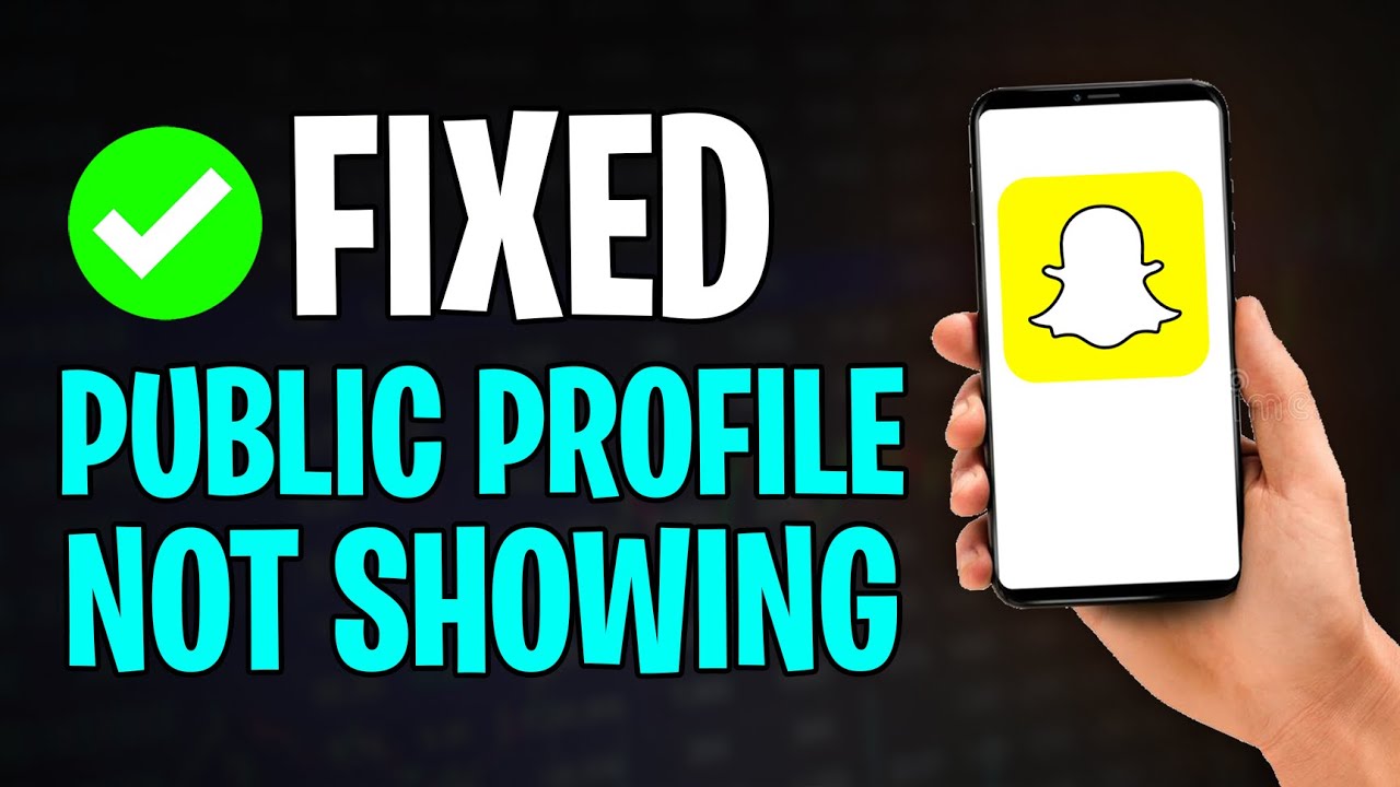 How to Fix Public Profile Not Showing on Snapchat (2026)