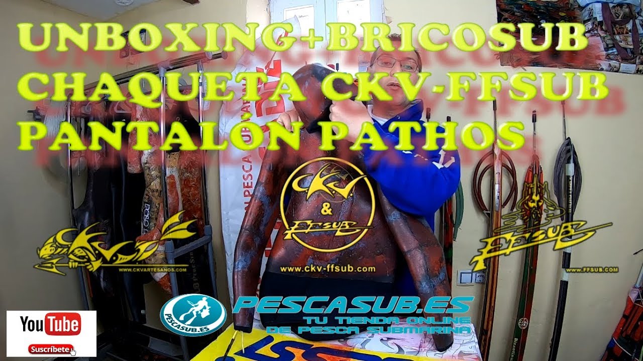 PESCA SUBMARINA.CHAQUETA HEIWA CKV-FFSUB+PANTALÓN PATHOS+BRICOSUB COLECTOR BY REYSUB UNBOXING