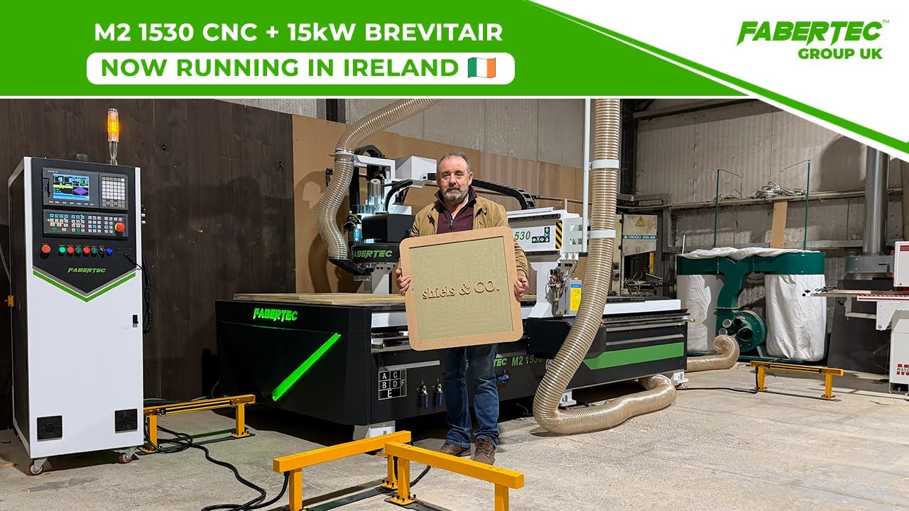 Fabertec M2 1530 CNC + 15kW Compressor Installed in Ireland | Shiels & Co Setup