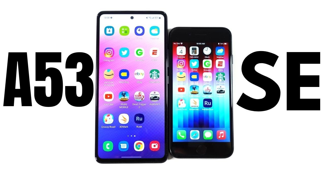 Samsung Galaxy A53 vs iPhone SE 2022 Speed Test!