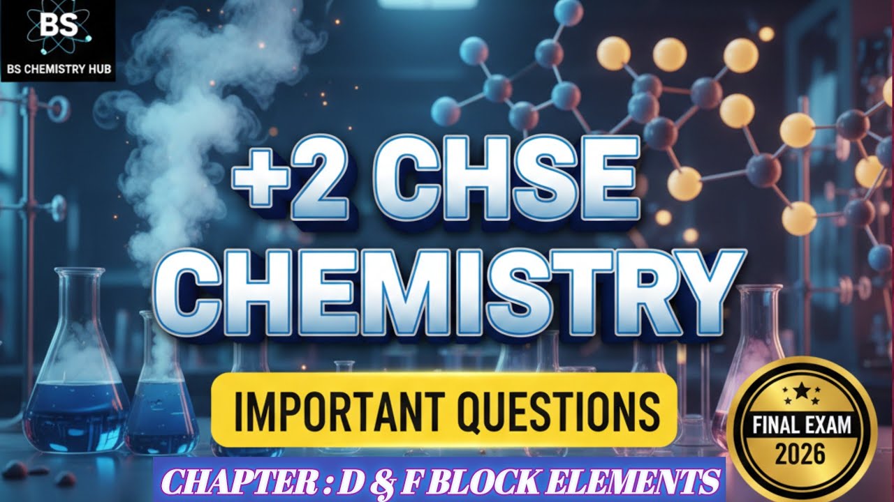 d & f Block Elements Important Questions|Chemistry Important Question|2026 +2CHSE Chemistry Question