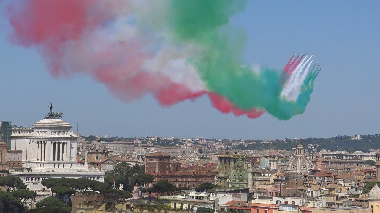 SORVOLO FRECCE TRICOLORI - ROMA 2 GIUGNO 2018