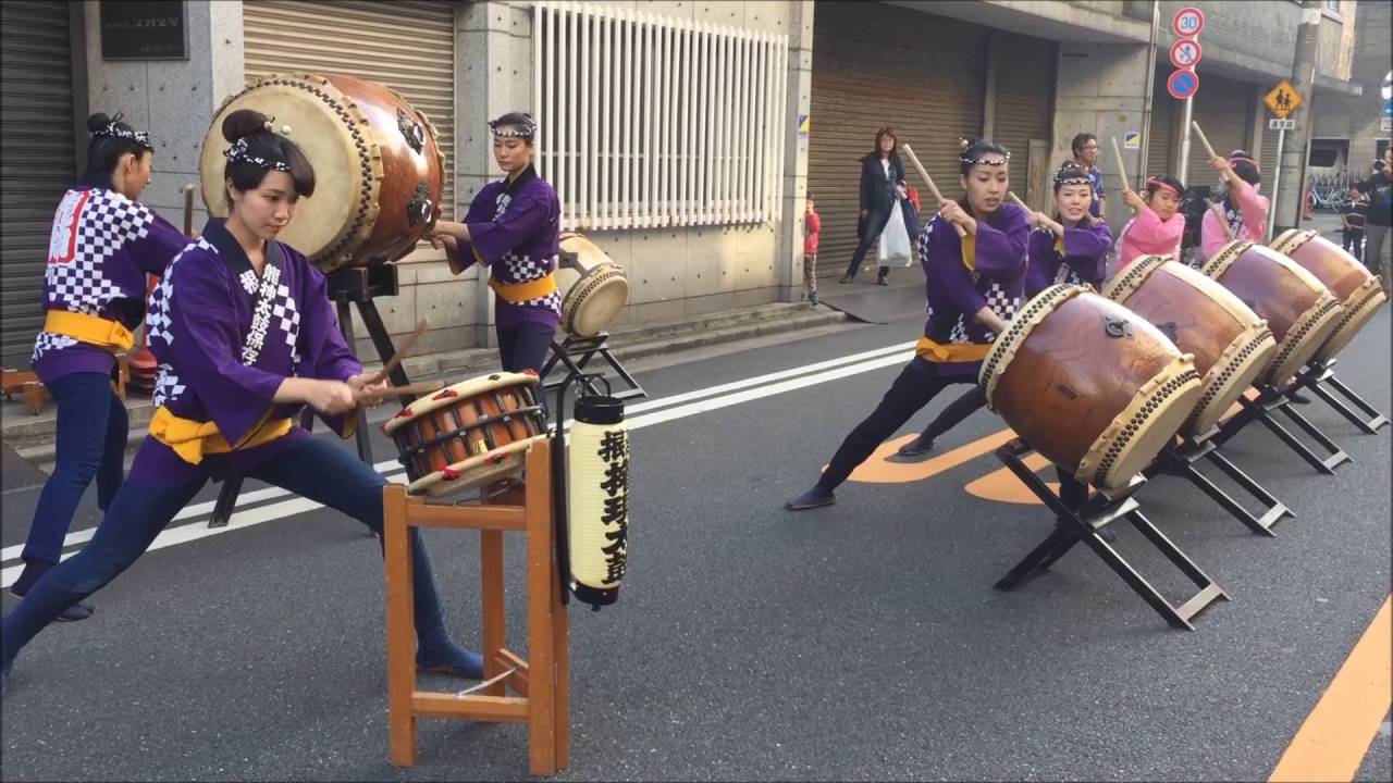美人7人衆太鼓演舞（根津権現大江戸助六流龍神太鼓）Part1