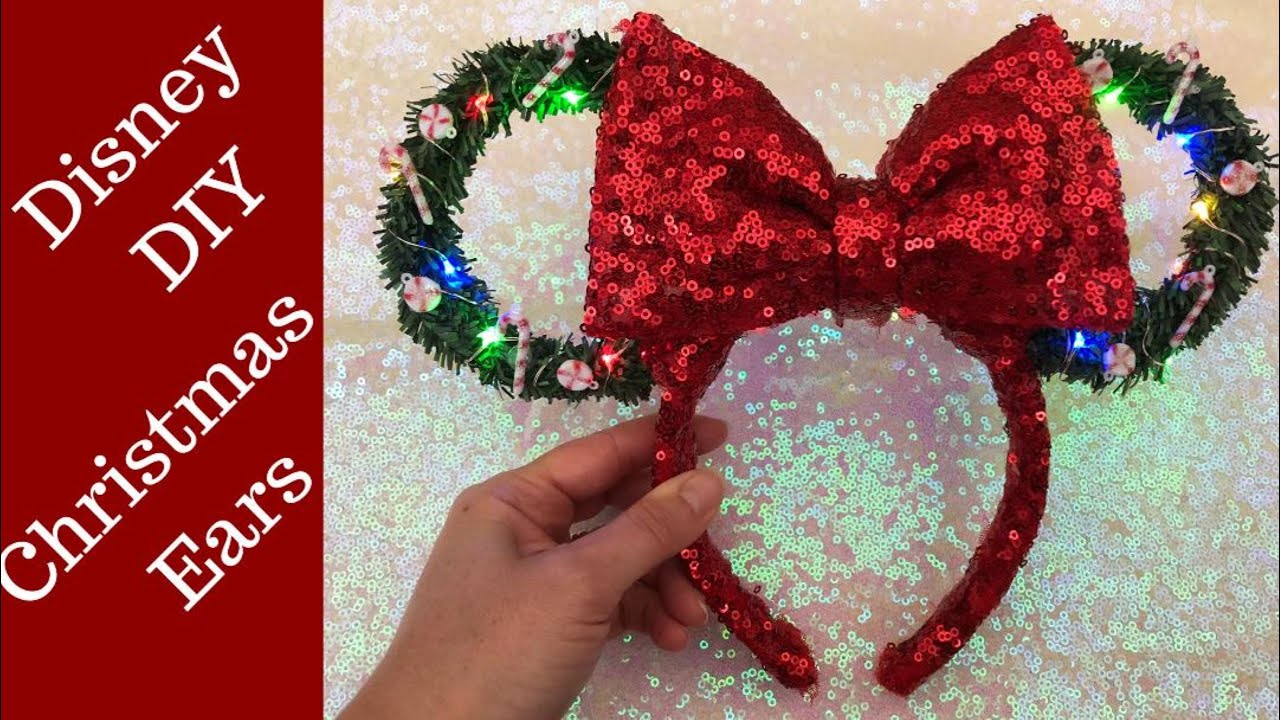 Disney Christmas DIY Mickey Ears