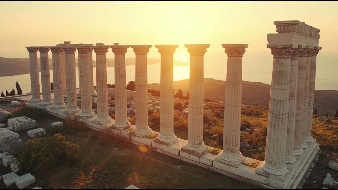 Ancient Greek Temple Ambient Relaxing Mediterranean Music for Focus & Sleep (1 Hour)