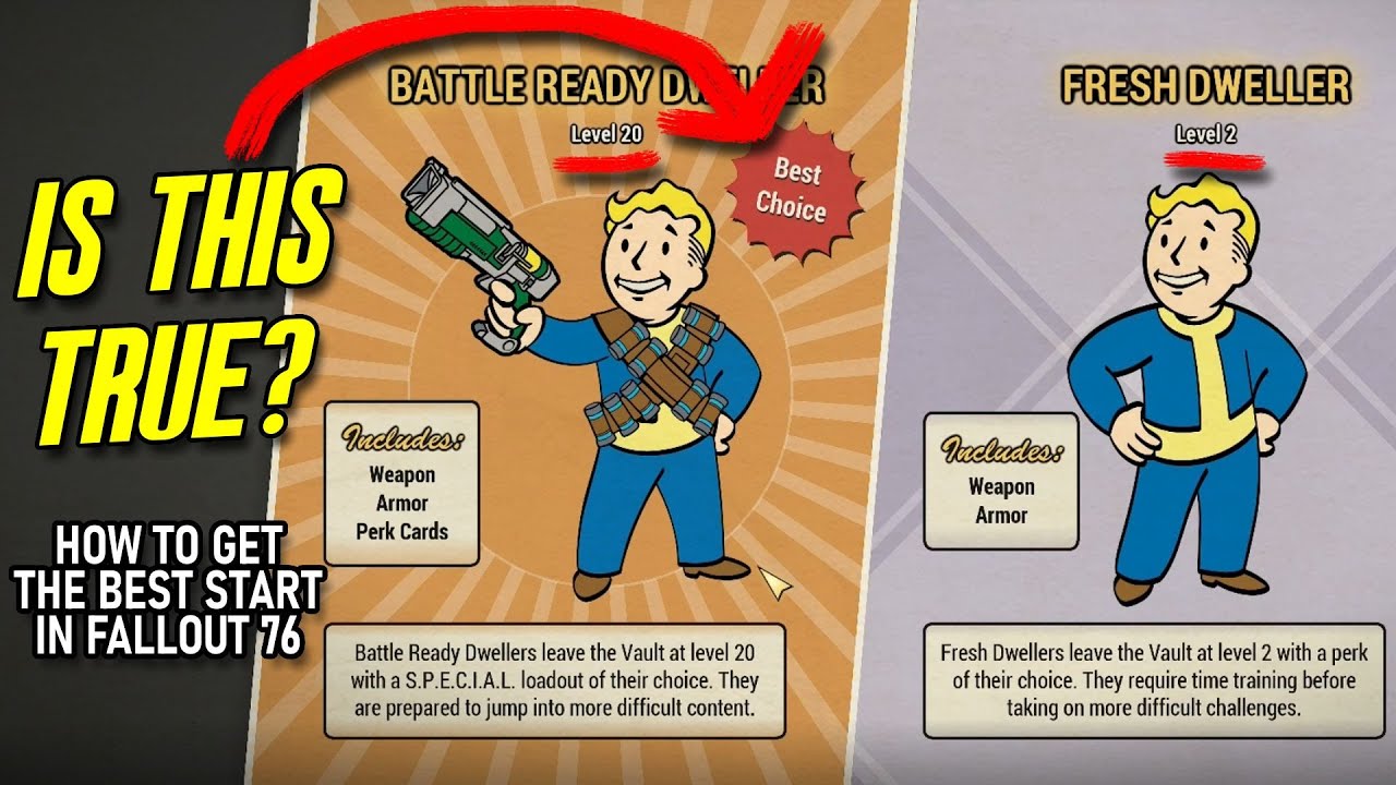 Лучше начинать с 20-го или 1-го уровня? - Быстрый старт Fallout 76