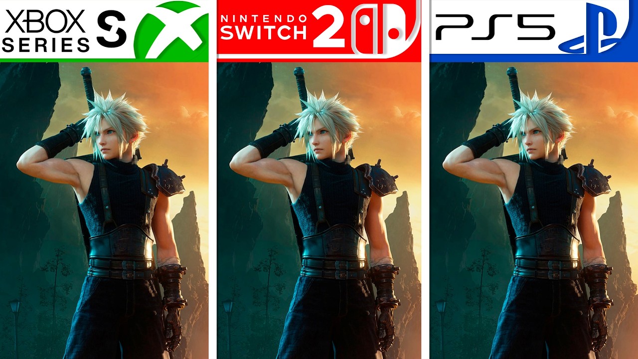 Final Fantasy VII Rebirth | Switch 2 - PS5 - Xbox Series S | Сравнение графики