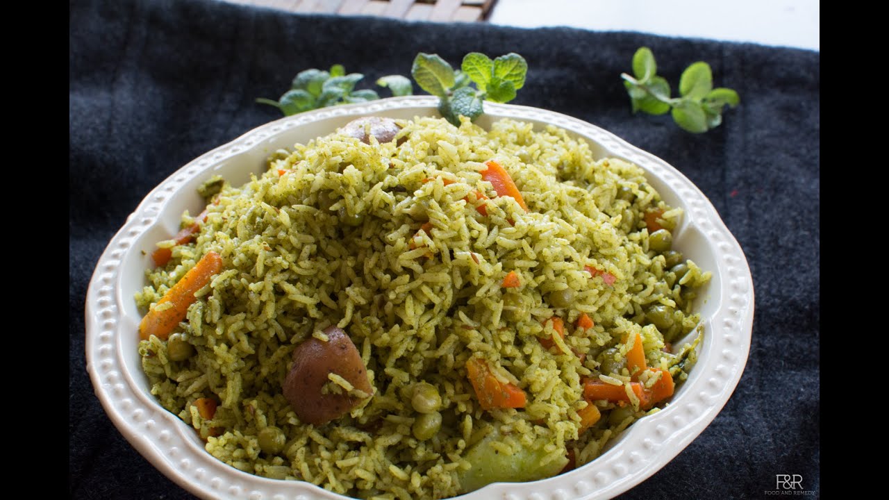 Pudina Pulav recipe |  ಪುದೀನ ಪಲಾವ್  । No Onion, No Garlic Pudina Rice |easy pressure cooker recipe