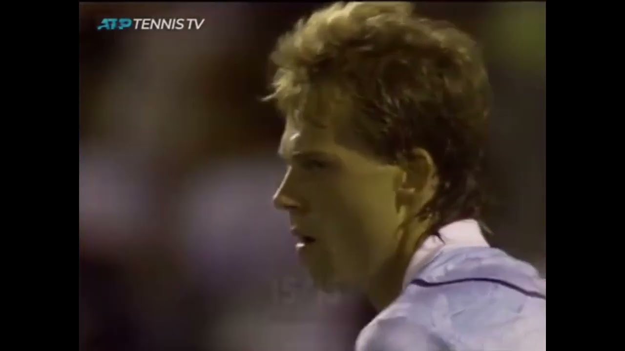 Stefan Edberg vs Emilio Sanchez - 1990 Miami SF Highlights