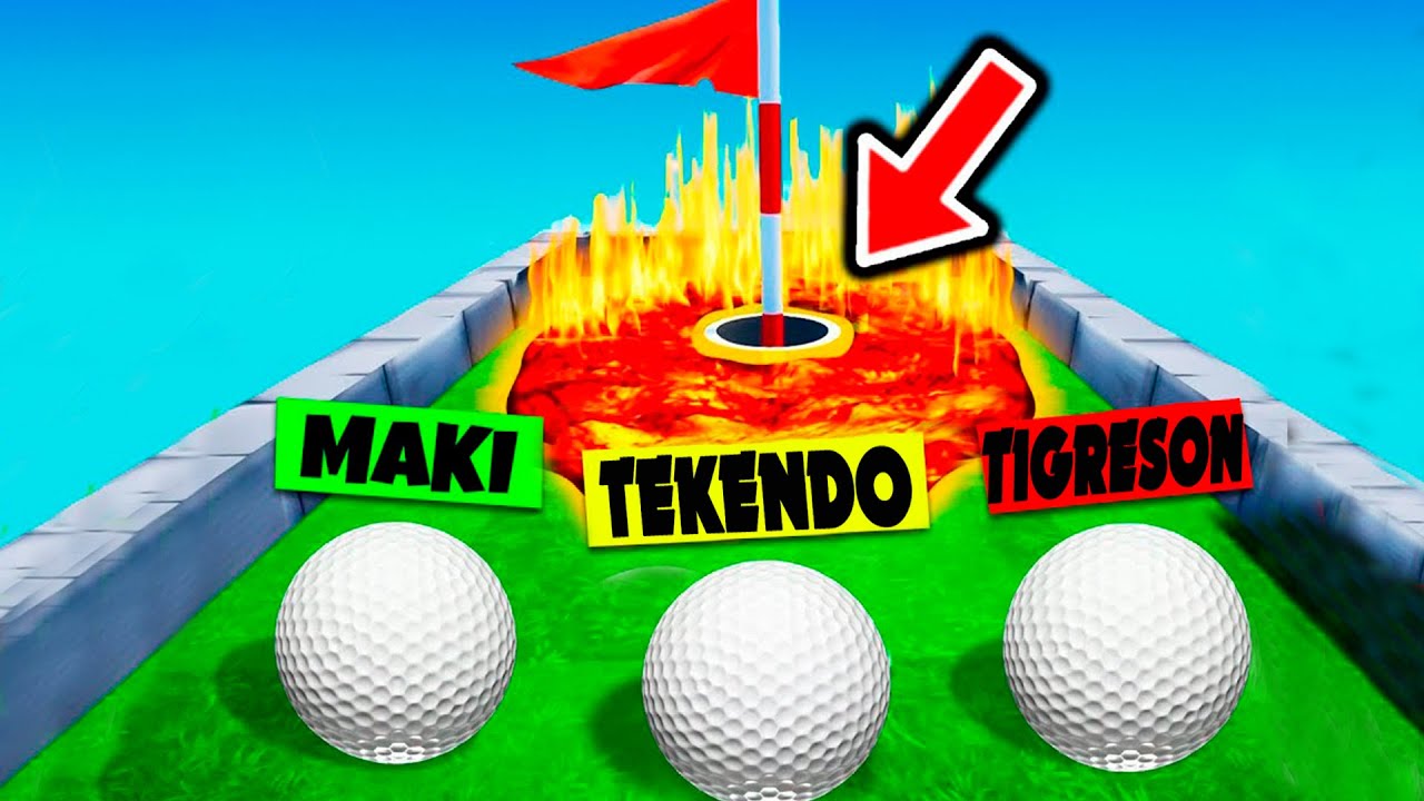NO ENTIENDO NADA ⛔ HOYO TROLL vs HERMANO 😂⛳! Golf it   TEKENDO