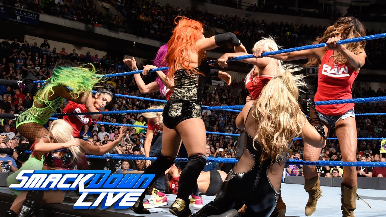 Nikki Bella vs. Carmella ends in chaos as Team Raw invades: SmackDown LIVE, Nov. 15, 2016