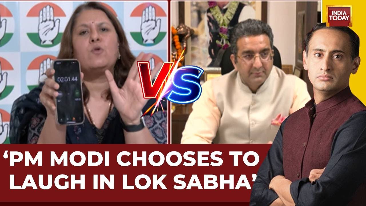 Cong's Supriya Shrinate & BJP's Gaurav Bhatia Gets Into A Debate On Rahul's Bharat Mata Statement