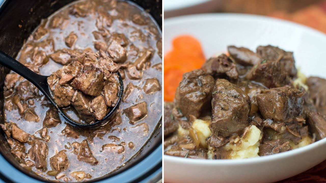 Slow Cooker Beef Tips with Gravy