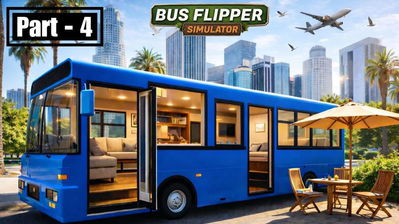 THIS OLD  BUS IS NOW A DREAM HOUSE !🤯| BUS FLIPPER SIMULATOR PART - 4