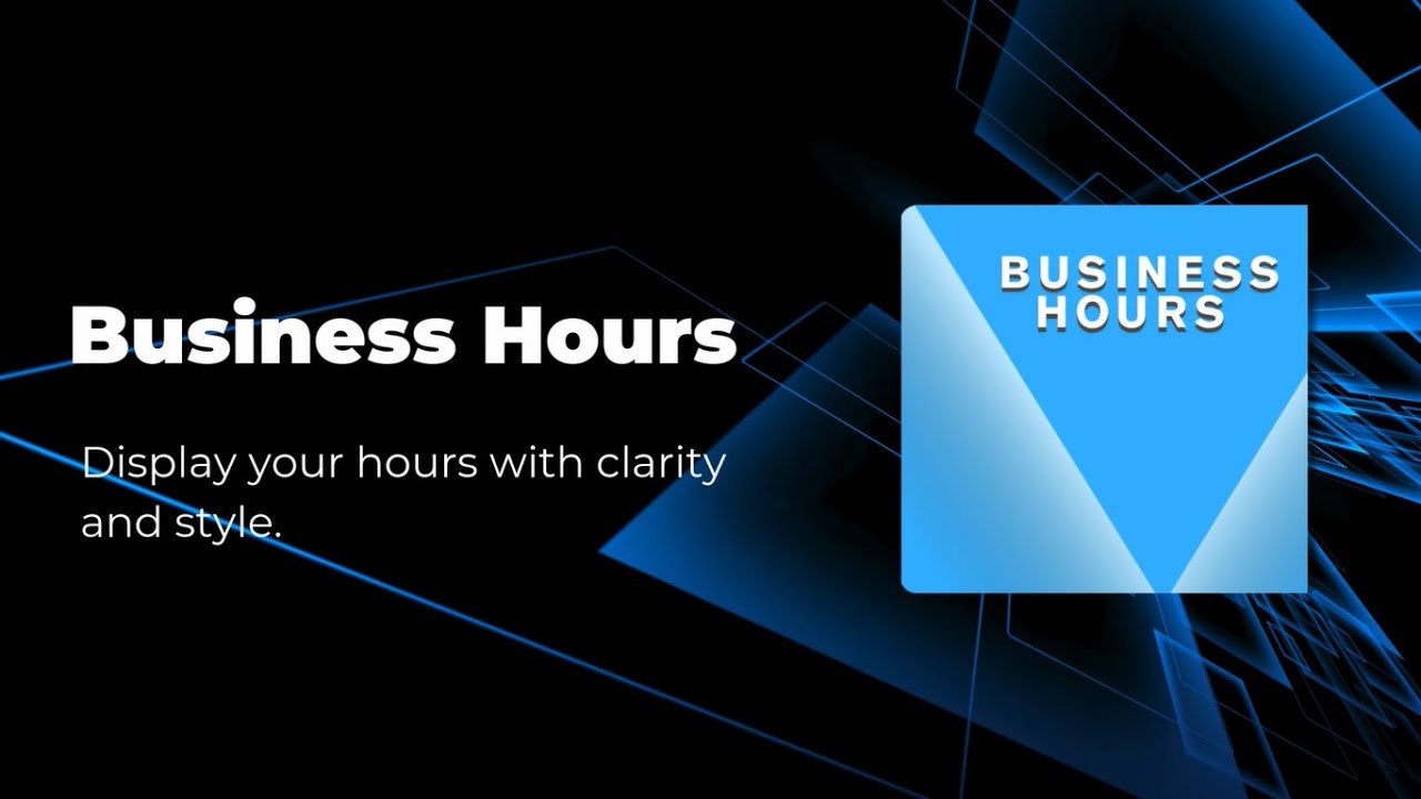 Add Opening & Closing Hours to Your Website | Business Hours Widget