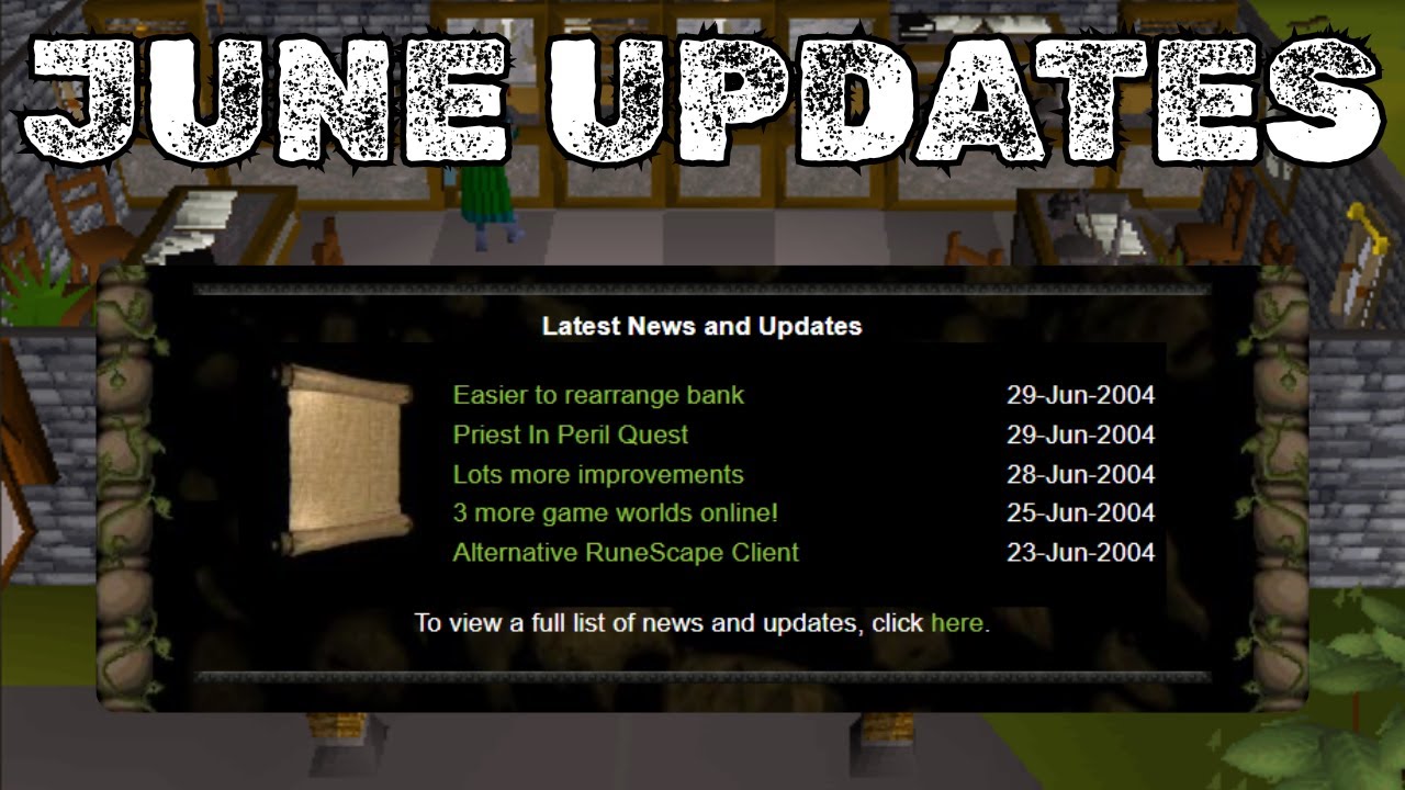 2004scape - June Updates