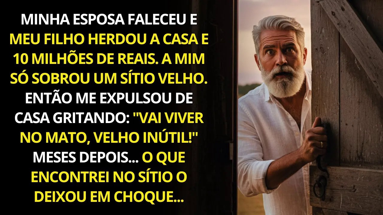 Minha esposa faleceu e meu filho herdou a casa e R$ 10 milhões. Para mim, só sobrou o velho sítio.