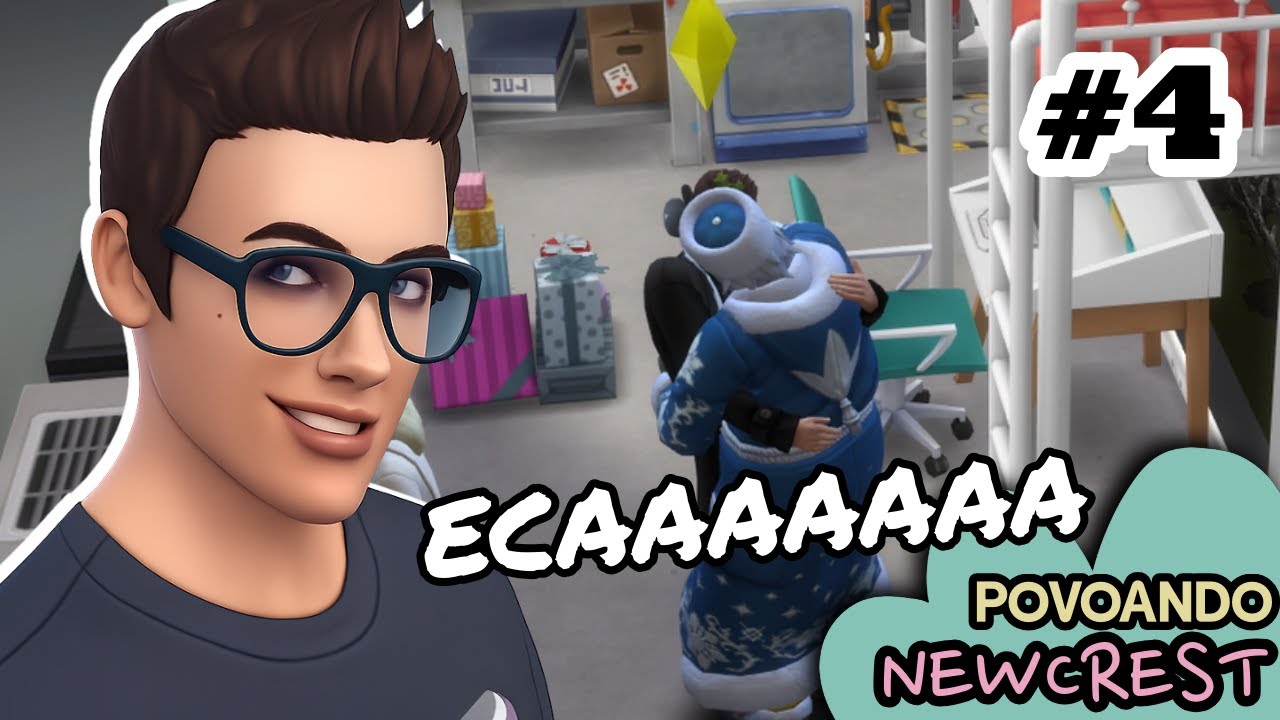 Tony BEIJOU o Papai Inverno e eu queria NÃO TER VISTO isso😭 | Povoando Newcrest | The Sims 4 - Ep.4