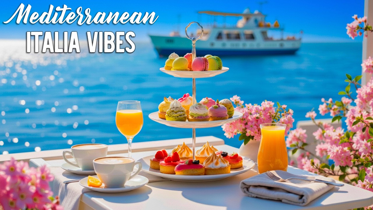 🎶 Italian Vibes & Mediterranean Music 🎶 2+ Hours Scenic Amalfi Coast & Lake Como Relaxation 4K