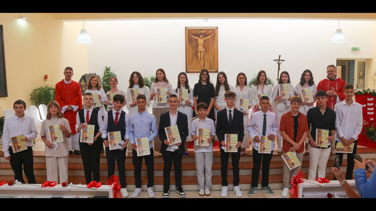 PROSLAVA SAKRAMENTA SVETE KRIZME U ŽUPI SV. FRANJE ASIŠKOG NA DOBRINJI U SARAJEVU 8.6.2024.