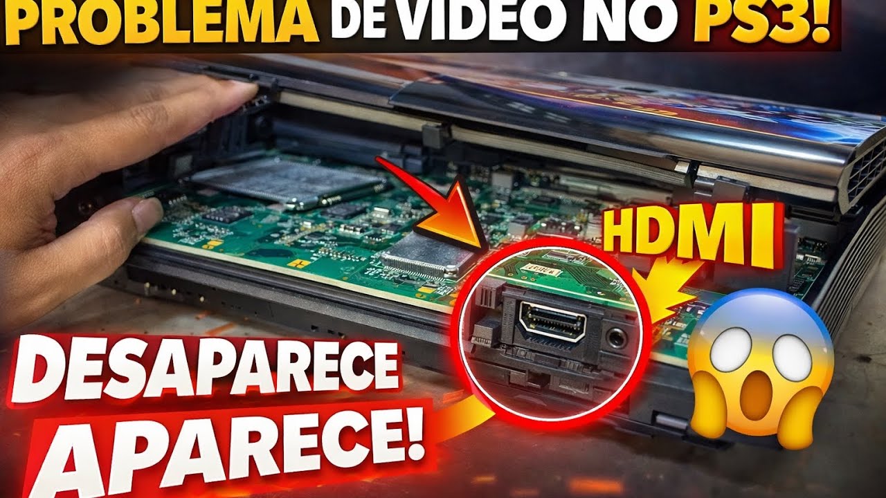 PS3 HDMI Falhando? Vídeo Piscando, Sumindo e Voltando – Análise Completa!