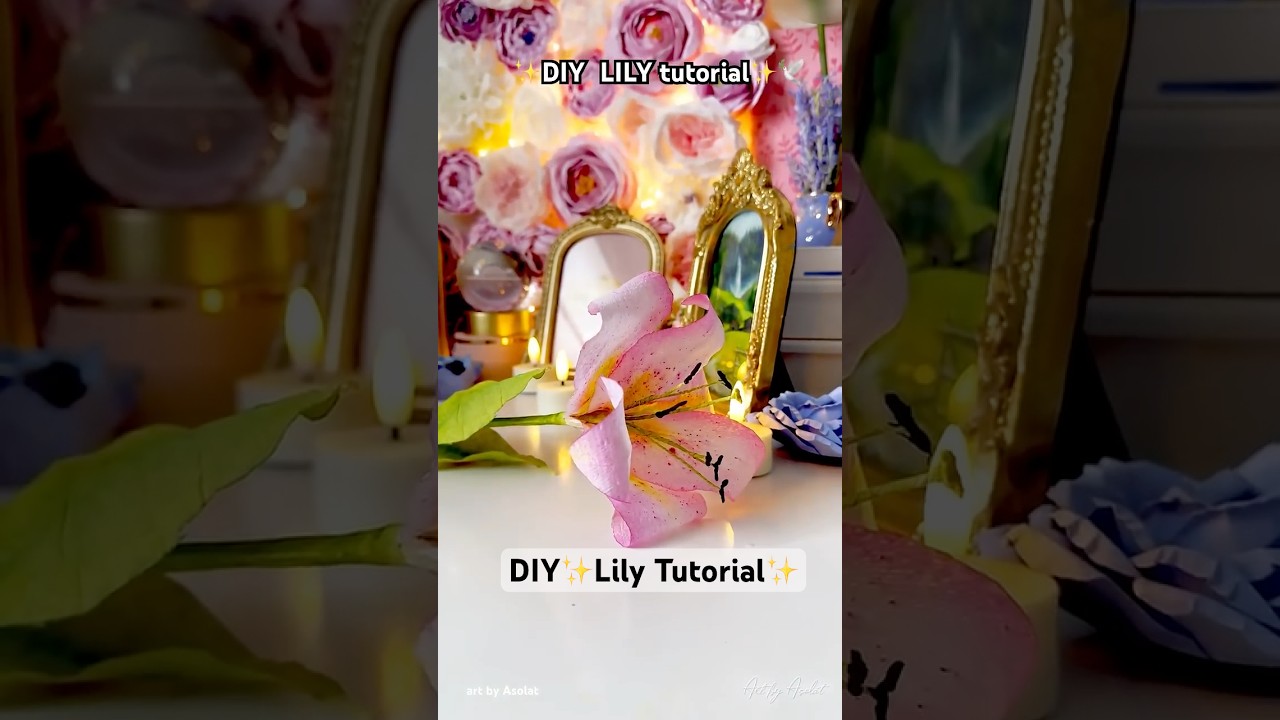 DIY Napkin Lily | How to make a Lily flower