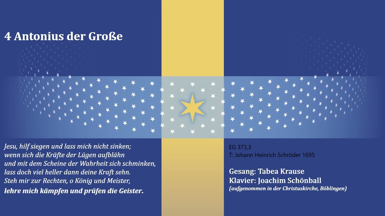 ALLt&auml;glich| 4 Antonius der Gro&szlig;e| Jesu, hilf siegen (Sopran und Klavier)